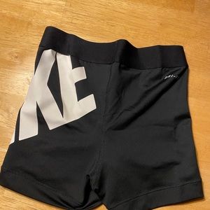 Black and white nike shorts